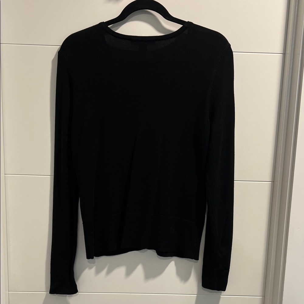 Black Cardigan with Silver Buttons - Picture 5 of 6
